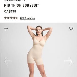 SKIMS mid thigh Bodysuit
